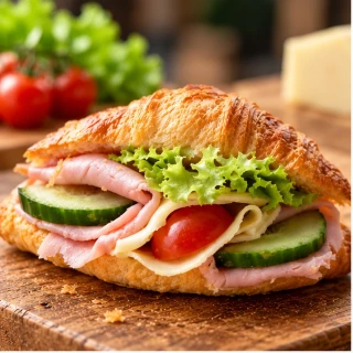 Mini croissant – šunka a sýr (minimálně 10 kusů)