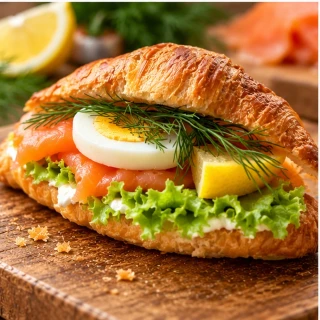 Mini croissant – lososový (minimálně 10 ks)